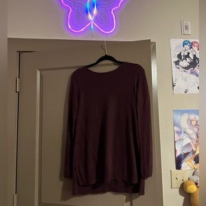 Burgundy long sleeve